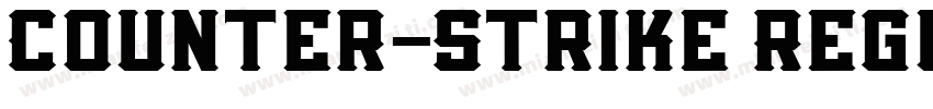 Counter-Strike Regul字体转换